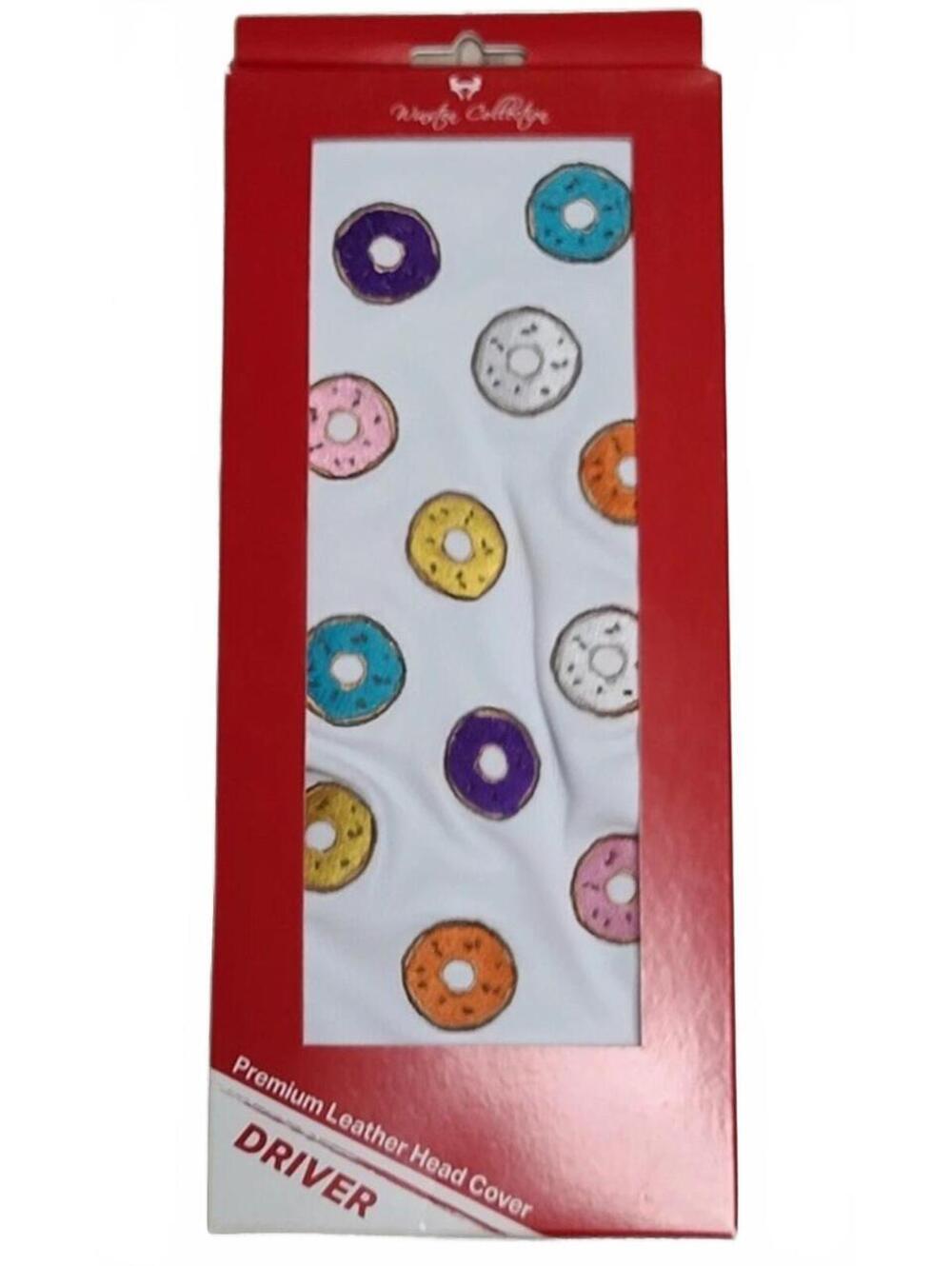 New Winston Collection Premium Driver Headcover Donut Pattern Leather Made USA